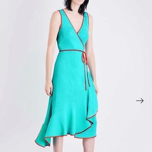 Diane Von Furstenberg Asymmetrical Midi Dress